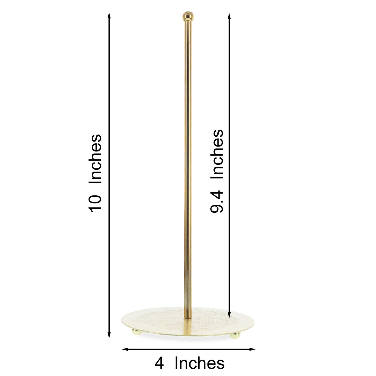 Ornate Gold Metal Rod Tree Topper Stand Display Stand 10 Inches (Taiwan)