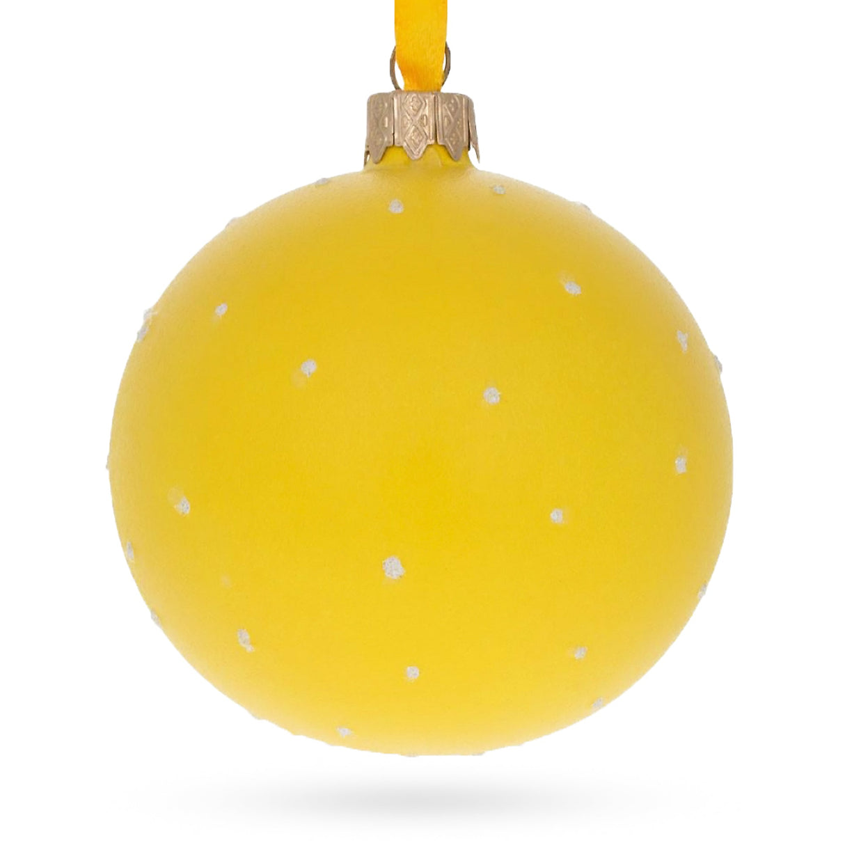 Cheeky Wink and Kiss Facial Expressions Glass Ball Christmas Ornament 3.25 Inches
