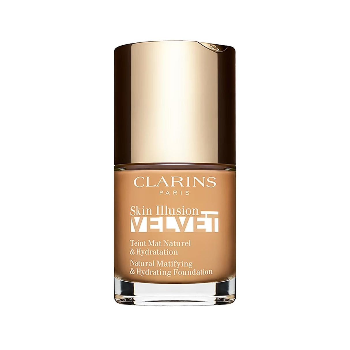 Clarins Skin Illusion Velvet Matte Foundation: Lightweight, Natural Finish & Flawless Complexion | Shade 112.3N, 30ml