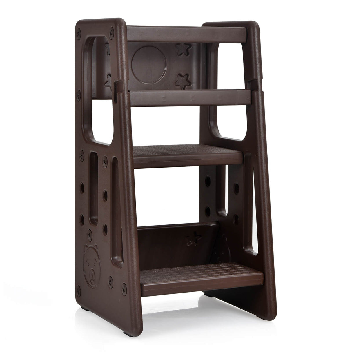 Taburete de cocina para niños con doble barra de seguridad