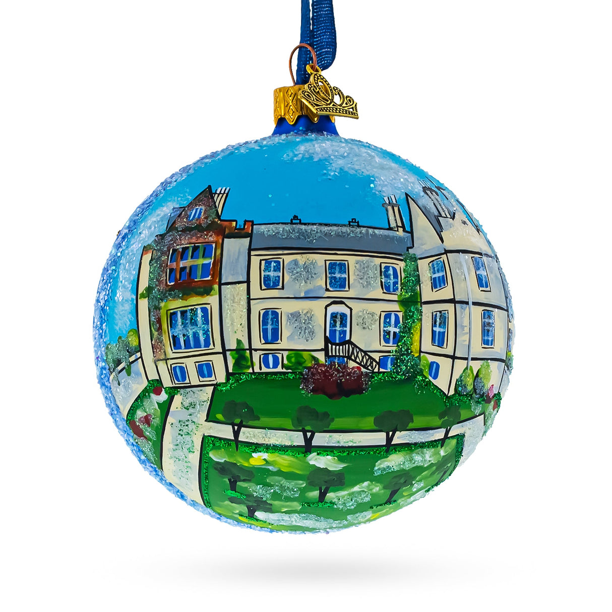 Muckross House, Gardens & Traditional Farms, Kerry, Ireland Glass Ball Christmas Ornament 4 Inches