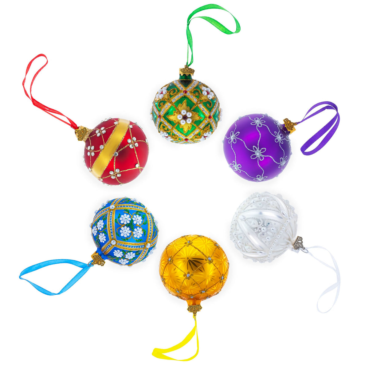 Bicycle Rider Glass Ball Christmas Ornament 3.25 Inches