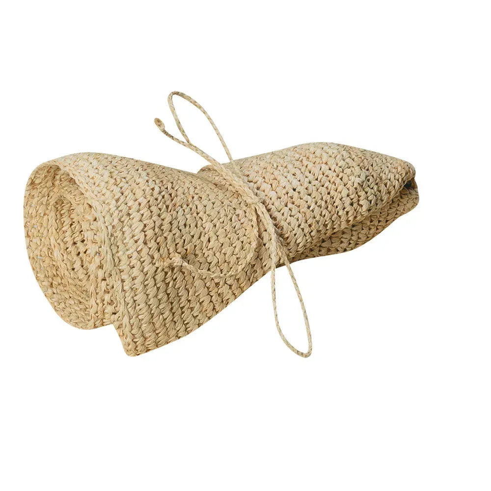 Scala Beaufort (PETITE) - Sombrero de sol de paja tejido a ganchillo