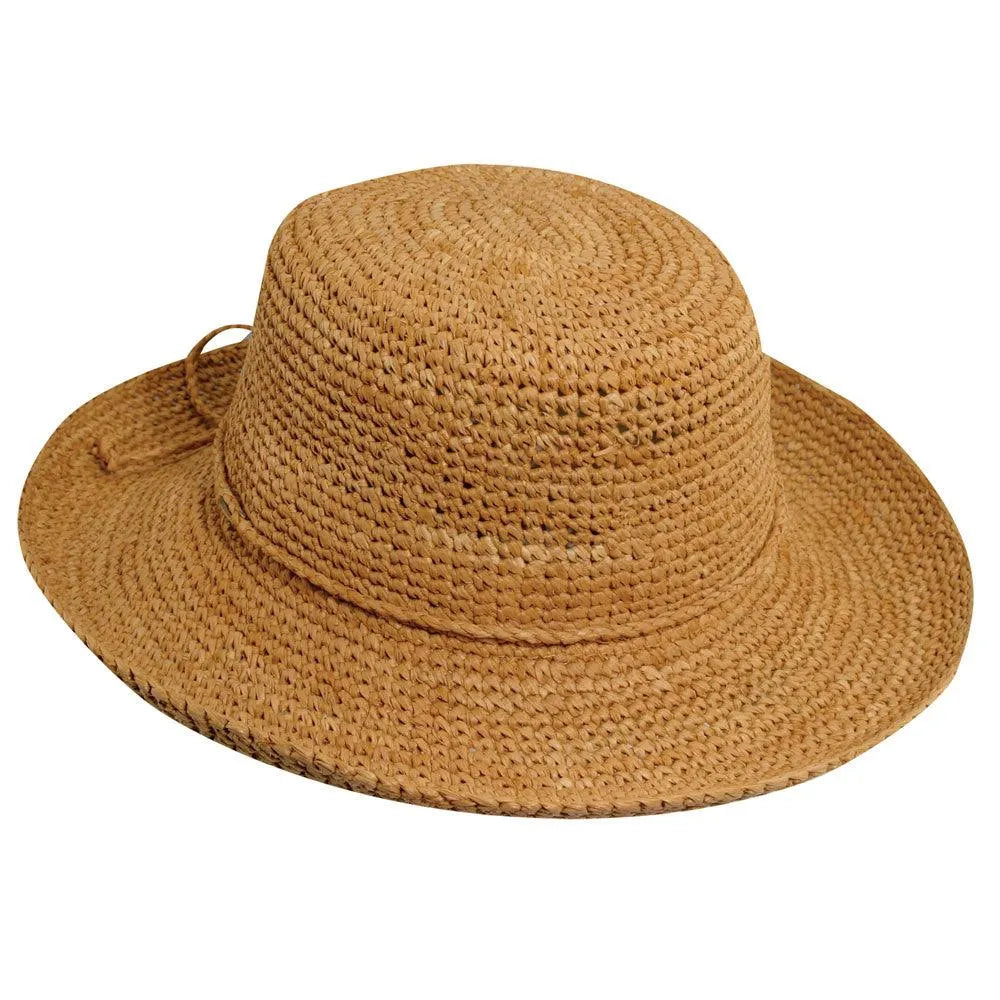 Sombrero de Sol de Paja de Ganchillo Scala Beaufort