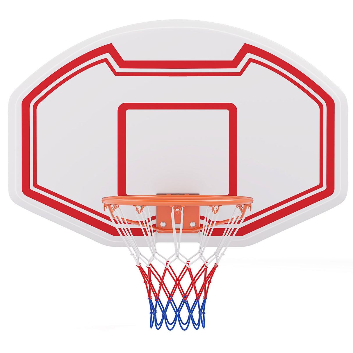 Canasta de baloncesto grande de pared con tablero inastillable