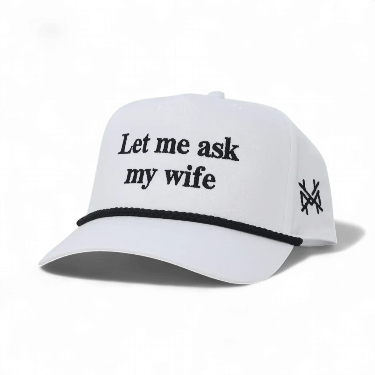 Gorra ajustable de "Déjame preguntarle a mi esposa"