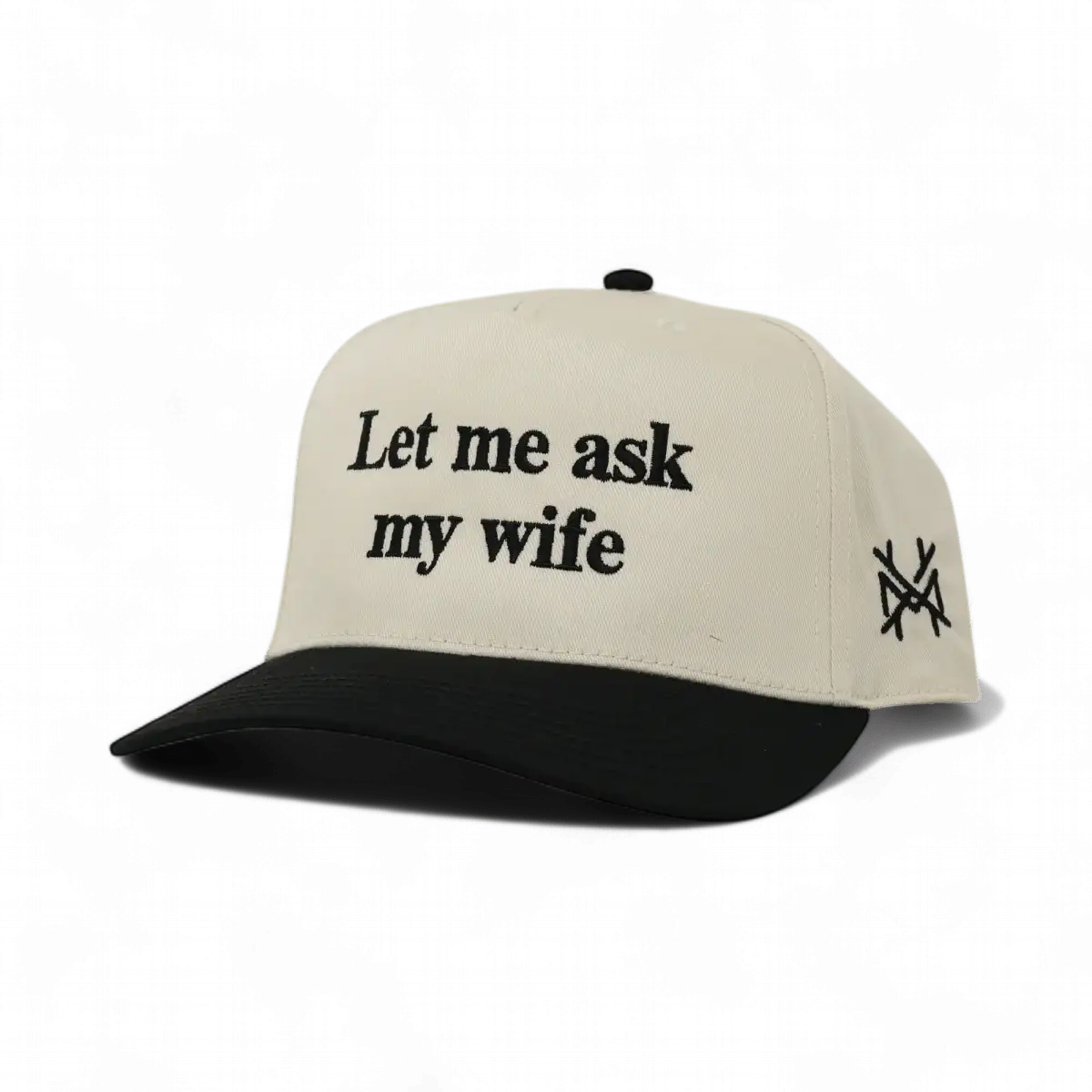 Gorra ajustable de "Déjame preguntarle a mi esposa"
