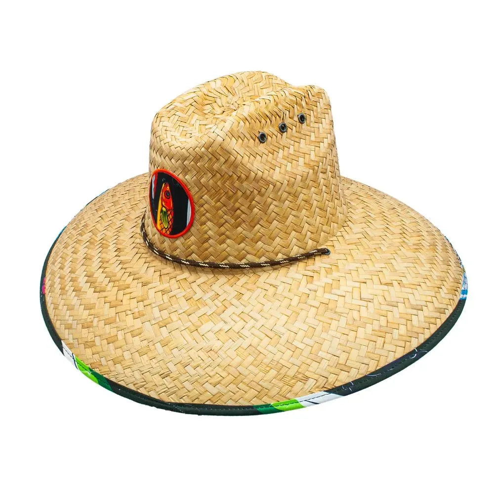 Peter Grimm Lures - Sombrero de paja estilo salvavidas