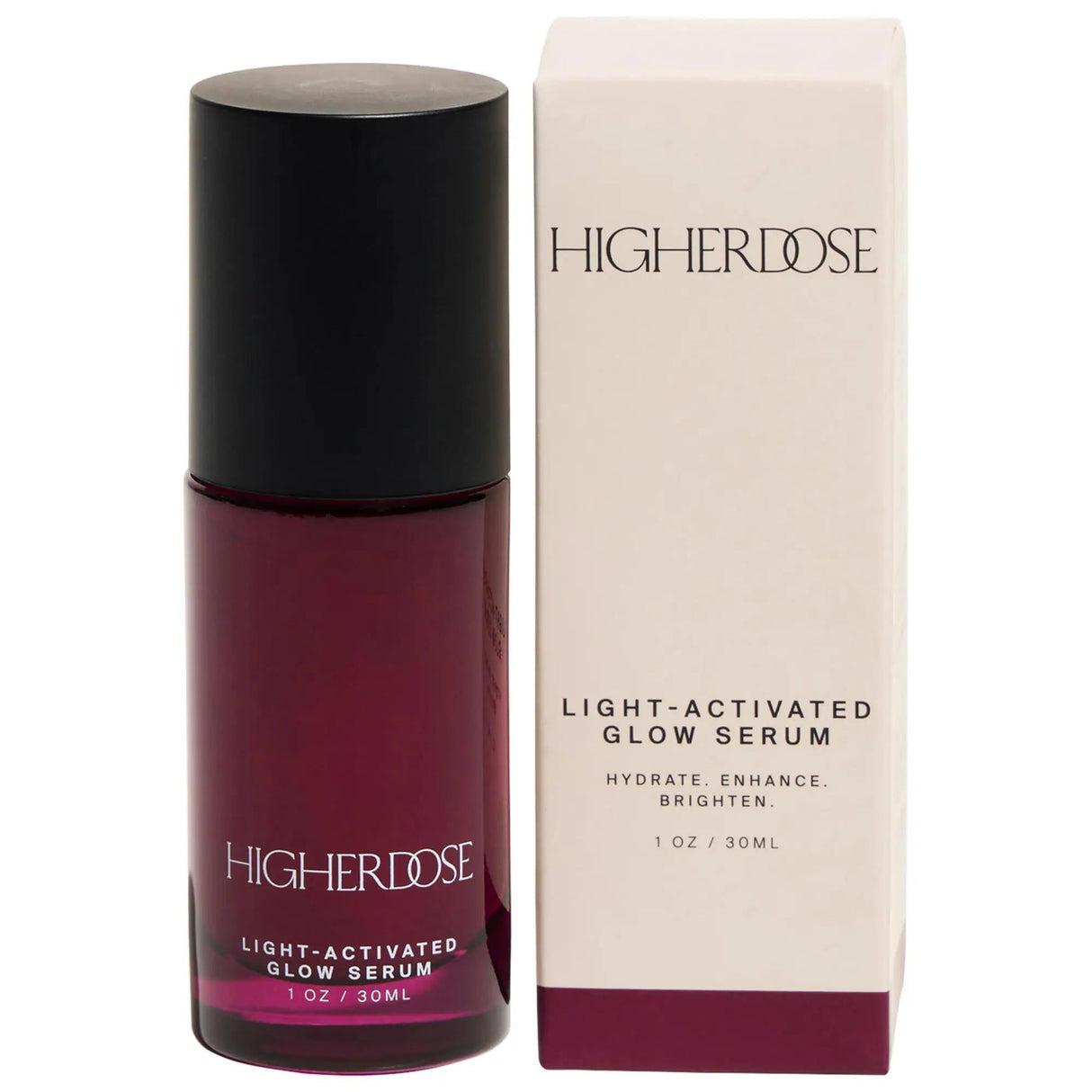 HigherDOSE Glow Serum with Copper Peptides and Vegan Collagen - Anti-Aging, Hydrating Skincare Serum for Fine Lines, Vegan & Gluten-Free