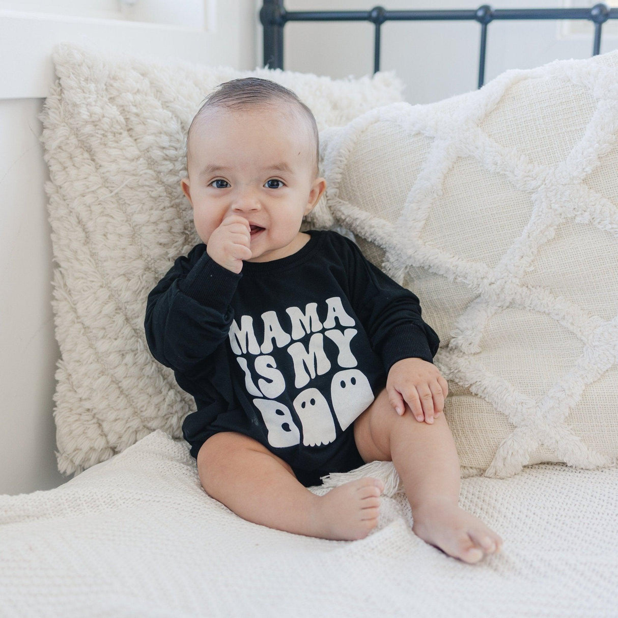 Mameluco sudadera de bambú "Mamá es mi amor"
