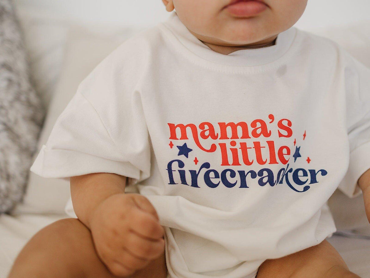 Mameluco camiseta "Pequeña Cohetita de Mamá"