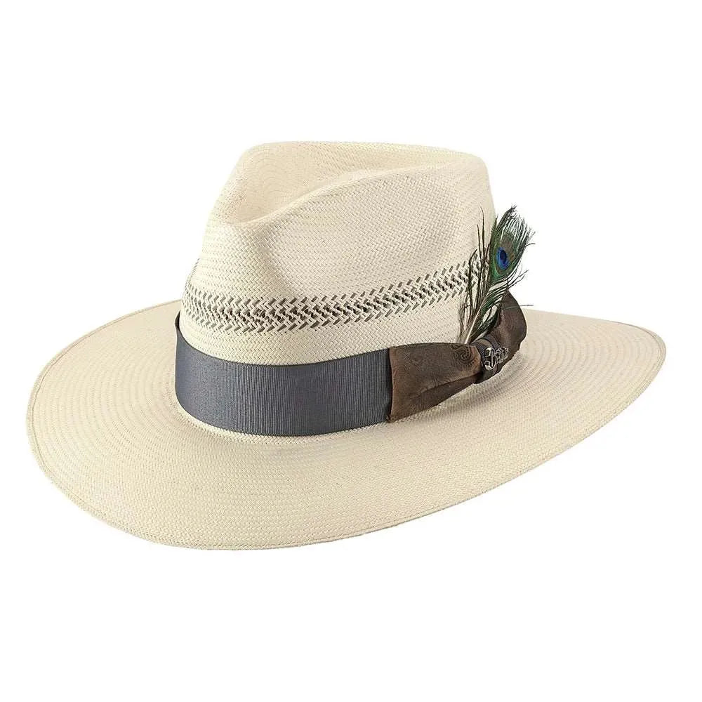 Bullhide Mediterráneo - Sombrero fedora de paja (Liquidación)