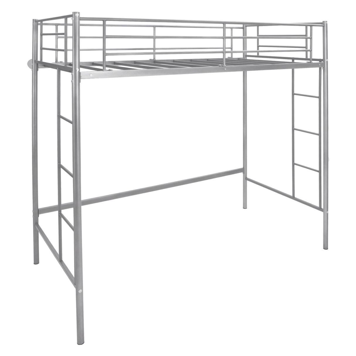 Litera alta individual con 2 escaleras y barandilla de seguridad de longitud completa
