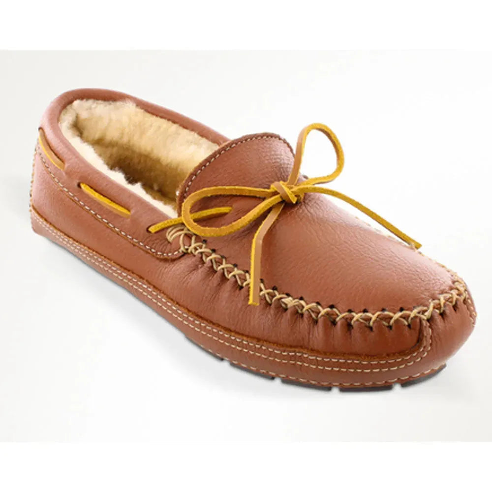 Pantuflas Minnetonka Moose de piel de oveja - Pantuflas para hombre