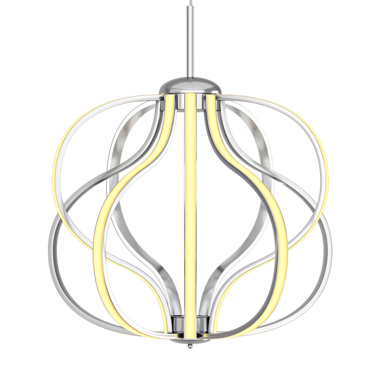 Araña LED moderna regulable de luz blanca cálida