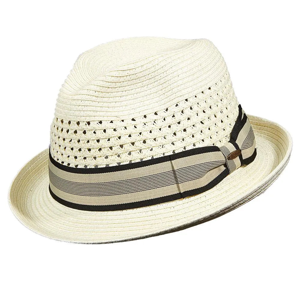 Scala Truman - Sombrero fedora de paja