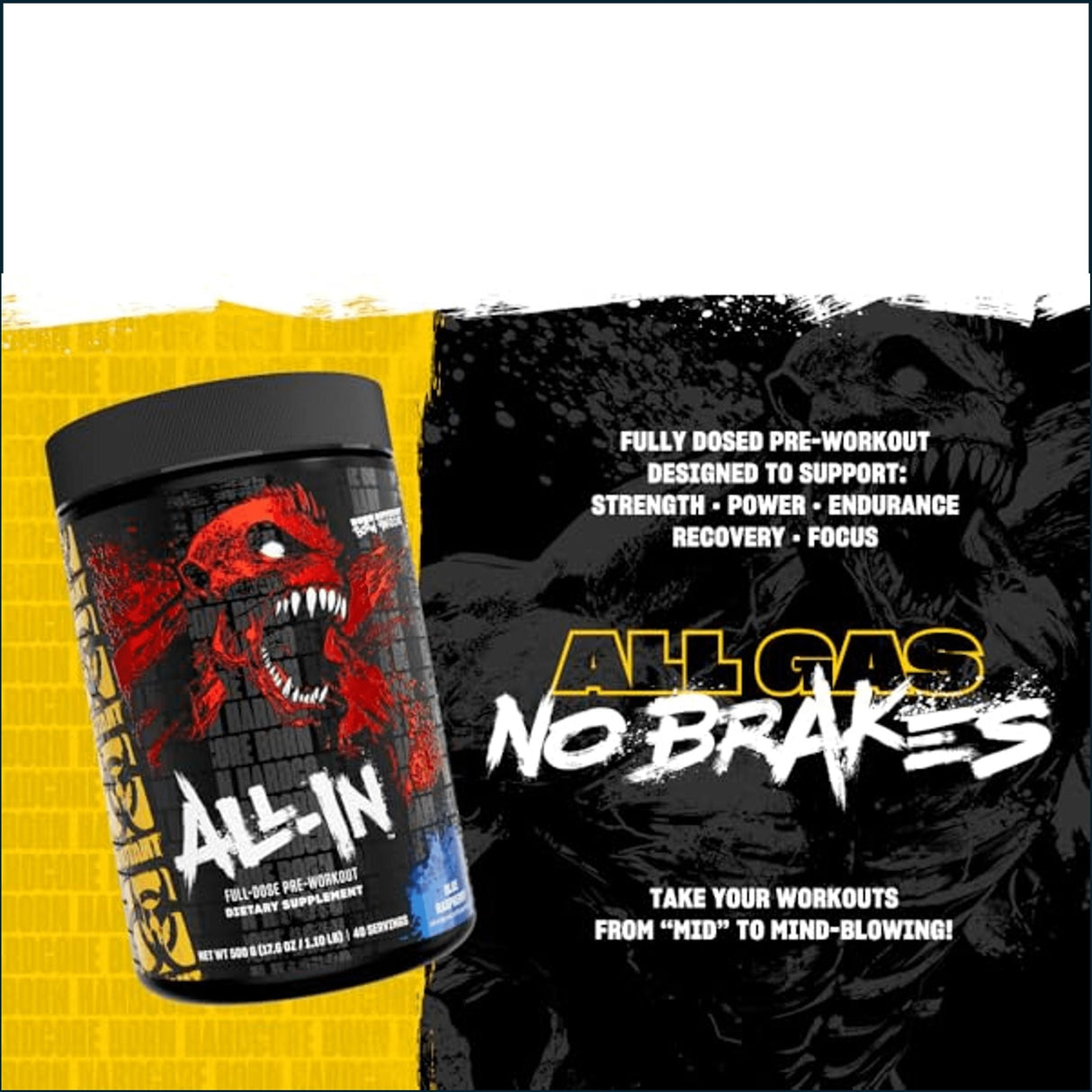 Mutant All-In Preentrenamiento de Dosis Completa, 40/20 Servicios