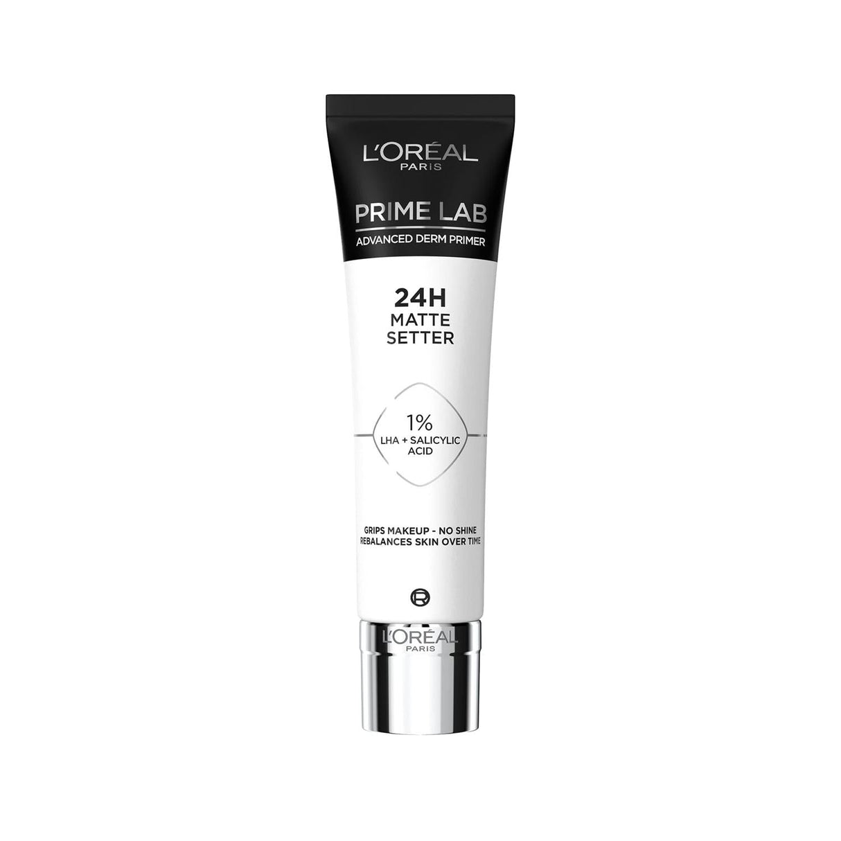 Loreal Paris Matte Setter Primer with Salicylic Acid for Oily Skin - Long Lasting Makeup Primer for a Flawless Matte Finish