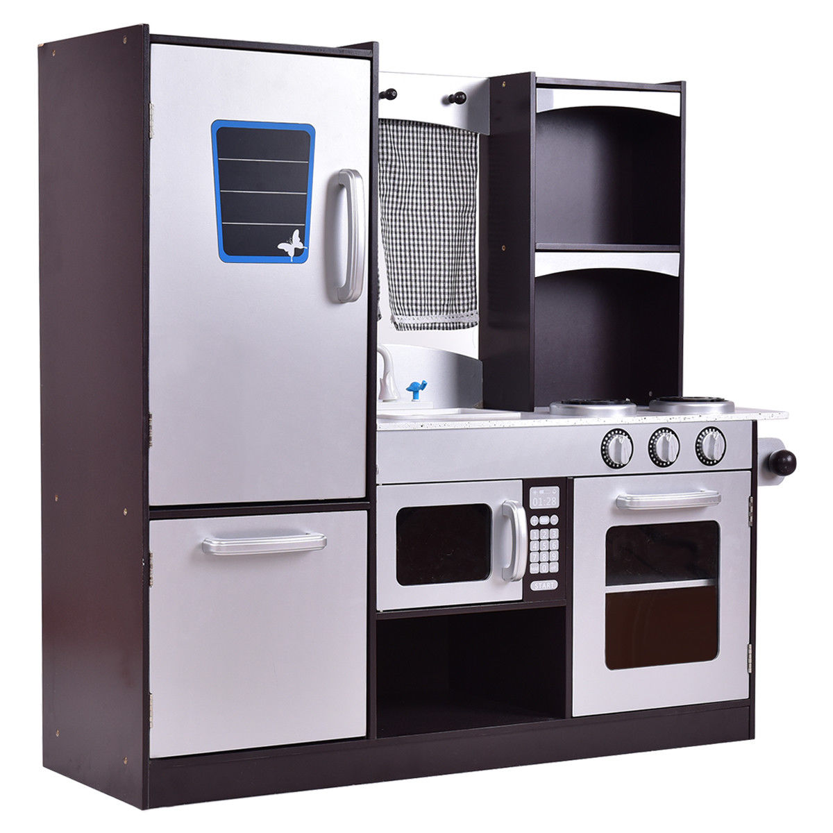Juego de cocina de madera moderno para niños