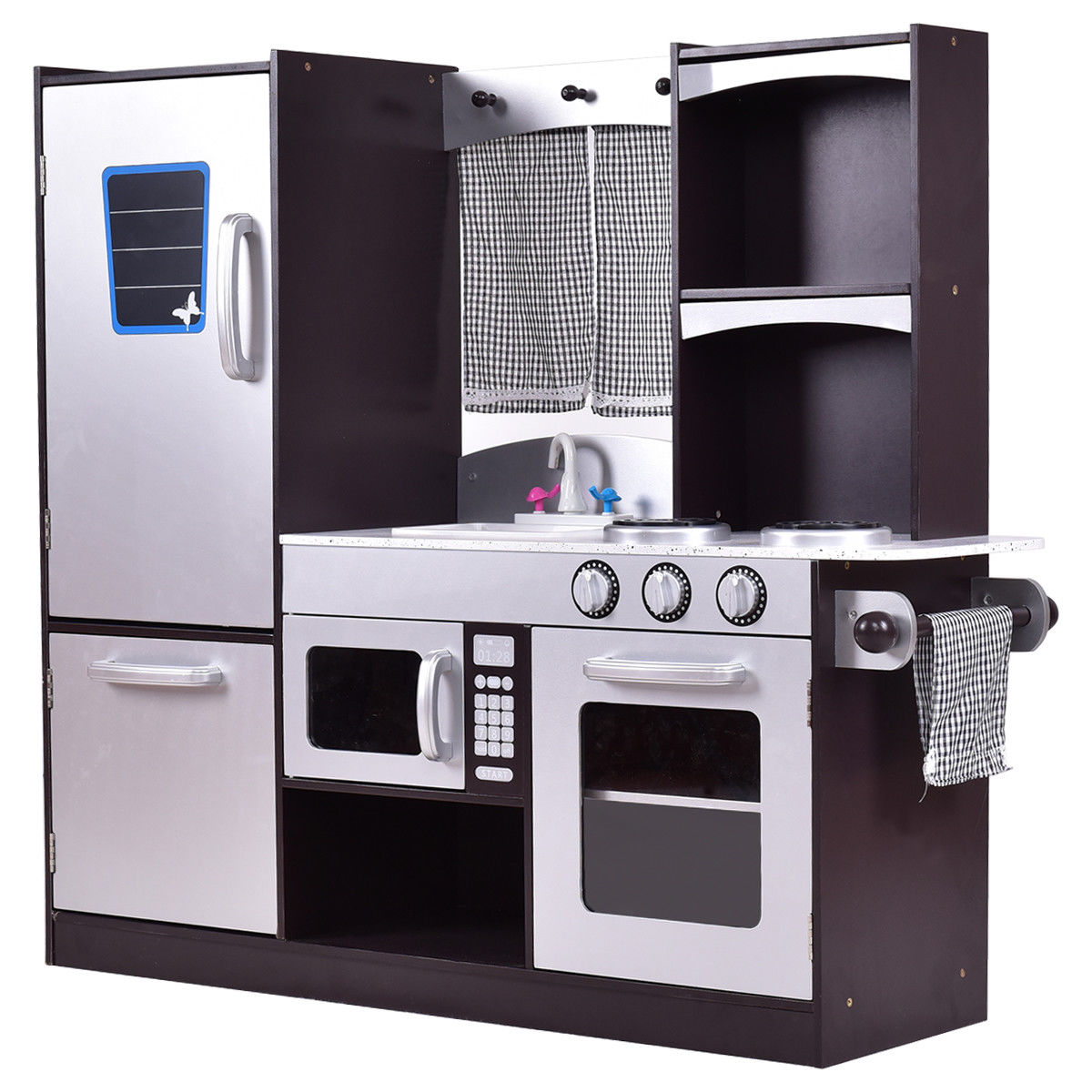 Juego de cocina de madera moderno para niños
