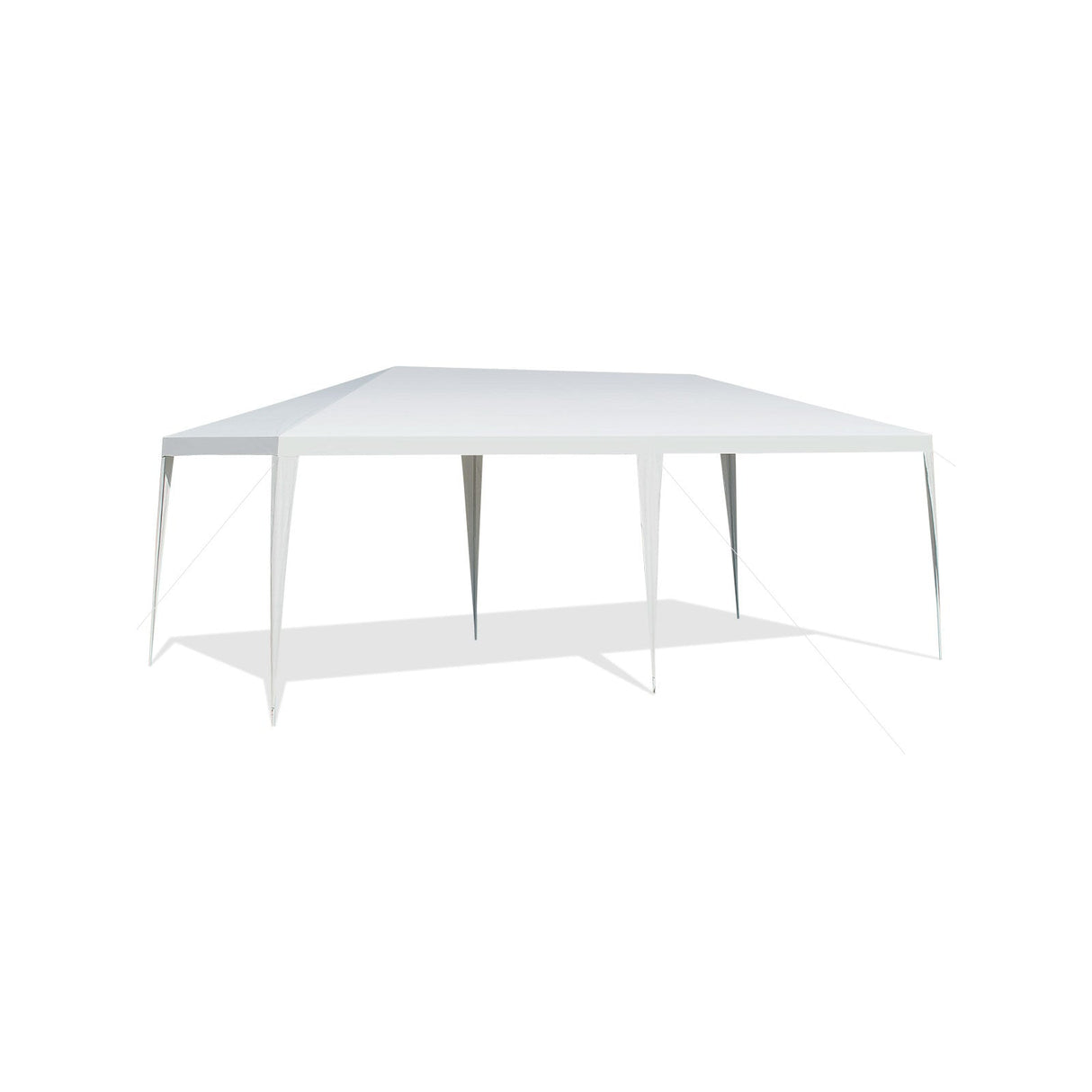 Carpa de toldo impermeable de 10 x 20 pies con estacas y cuerdas de viento