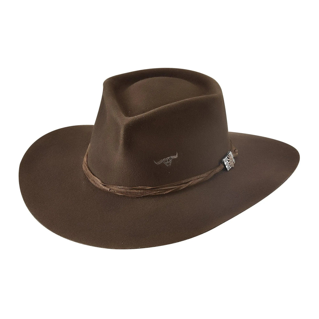 Bullhide Outlaw Trouble - Sombrero vaquero de fieltro de lana