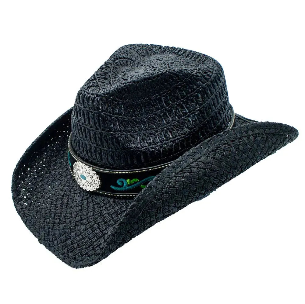 Peter Grimm Panter - Sombrero de vaquera de paja