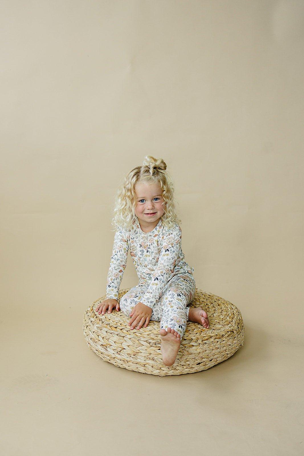 Pijama de modal Pastel Petals de 2 piezas