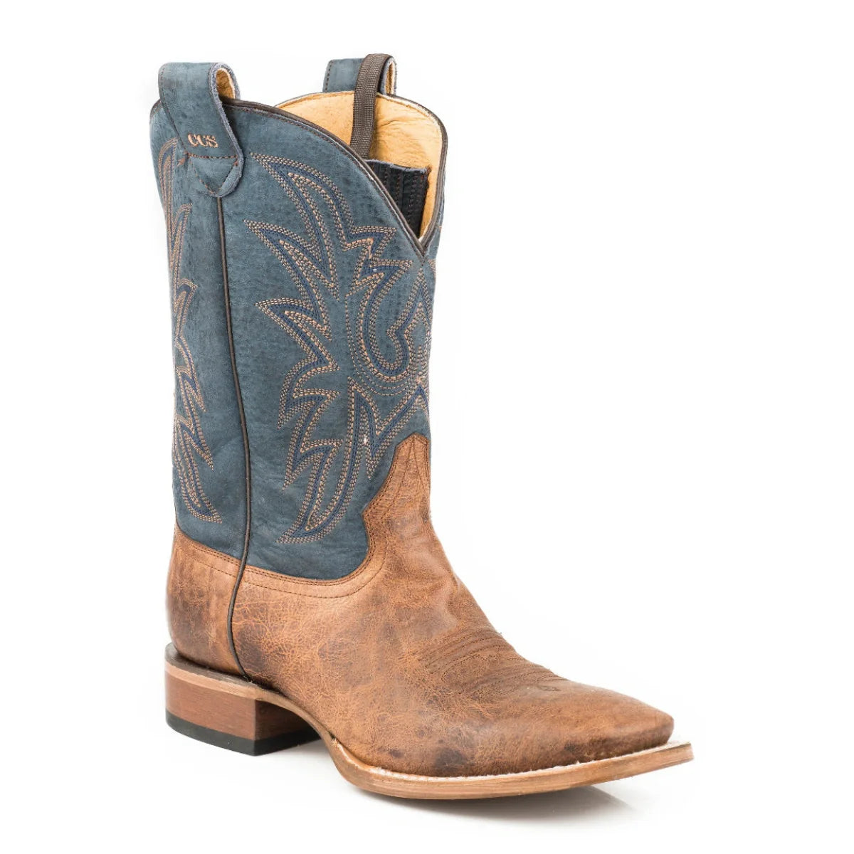 Roper Pierce (Azul) - Bota vaquera de hombre con funda oculta