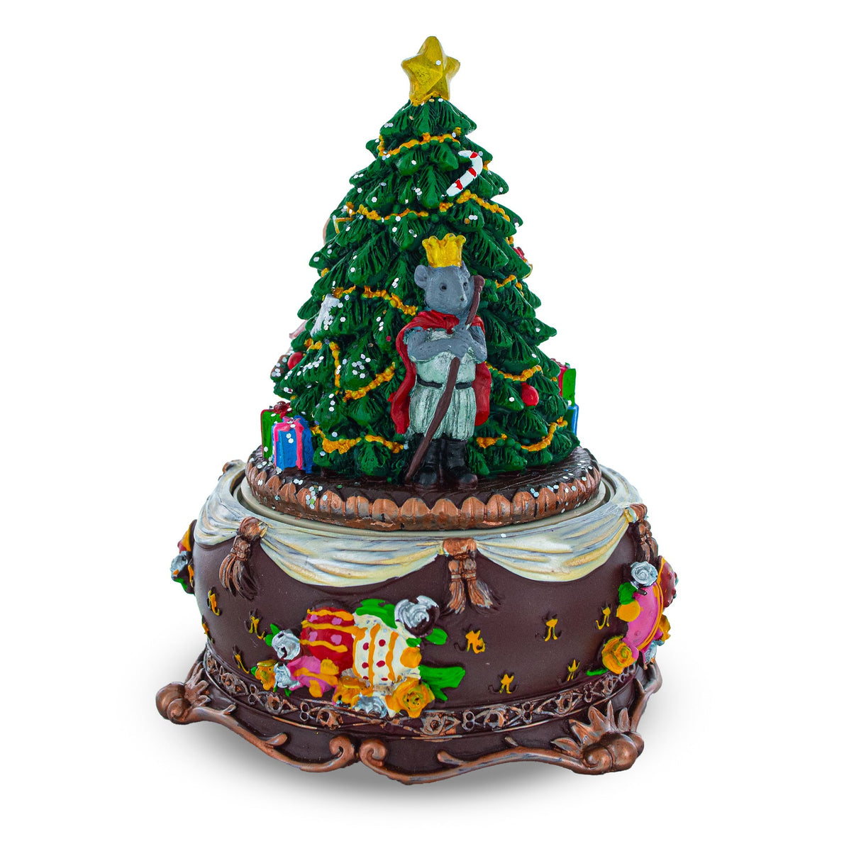 Nutcracker and Ballerina Wind-Up Christmas Musical Figurine