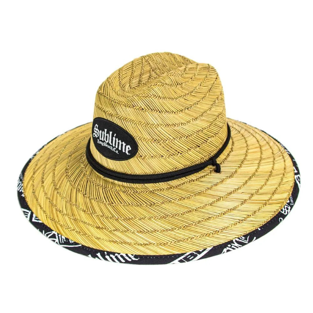 Peter Grimm Sublime Pool Shark Lifeguard - Sombrero de salvavidas de paja de centeno