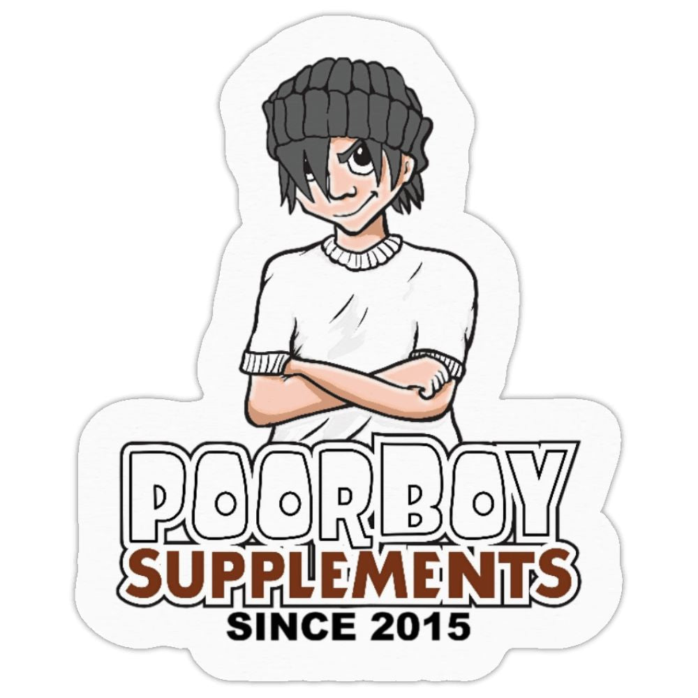 Etiqueta troquelada personalizada de 2" de PoorBoySupplements.com gratis (Límite de una)