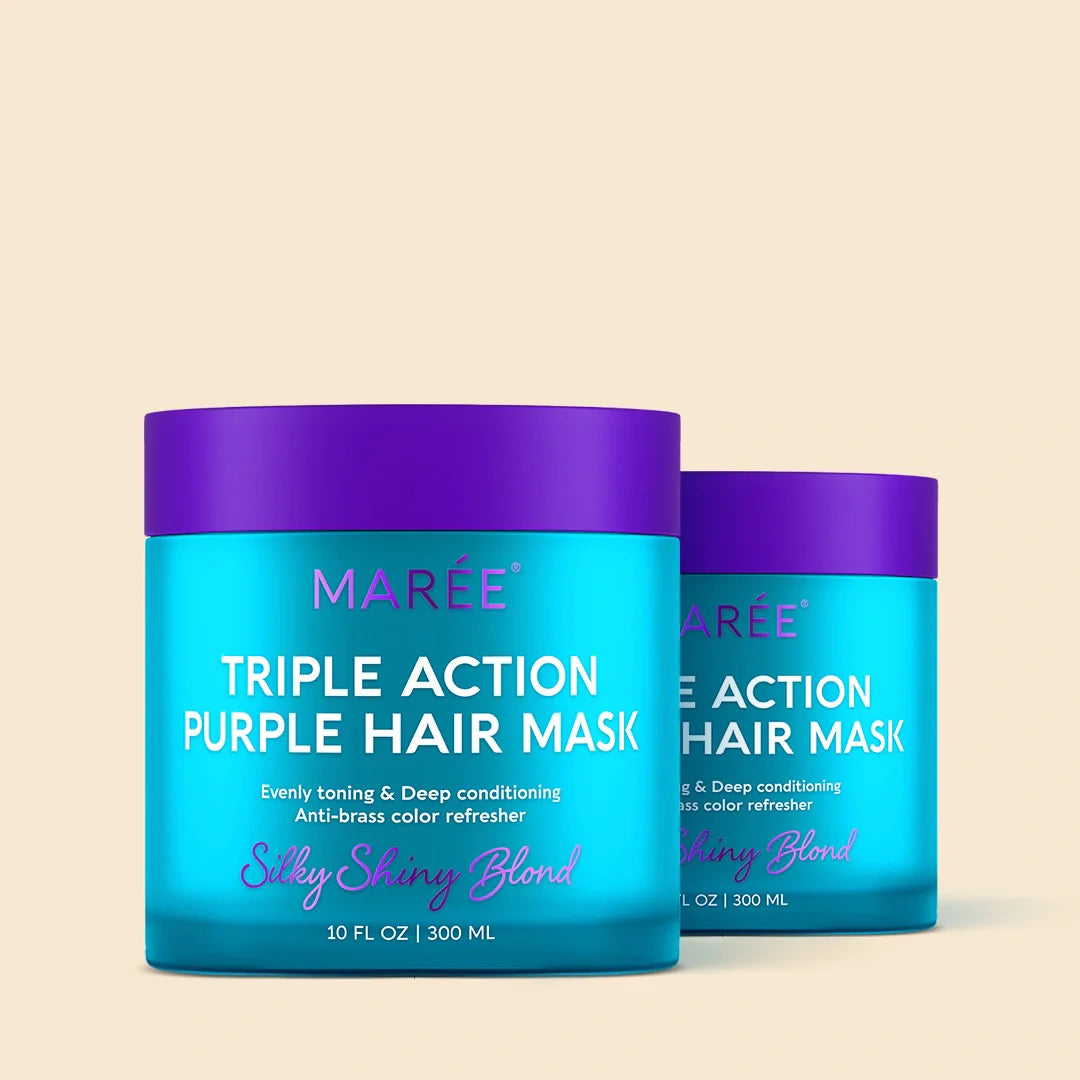 Mascarilla Morada para Cabello Rubio