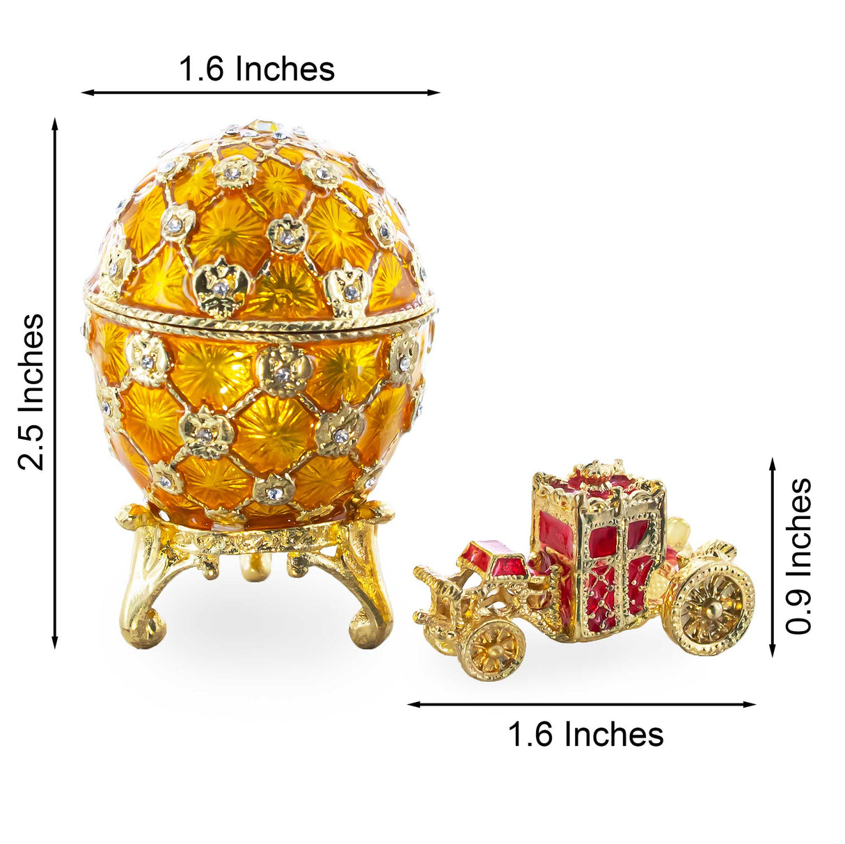 1897 Coronation Royal Imperial Easter Egg 2.5 Inches