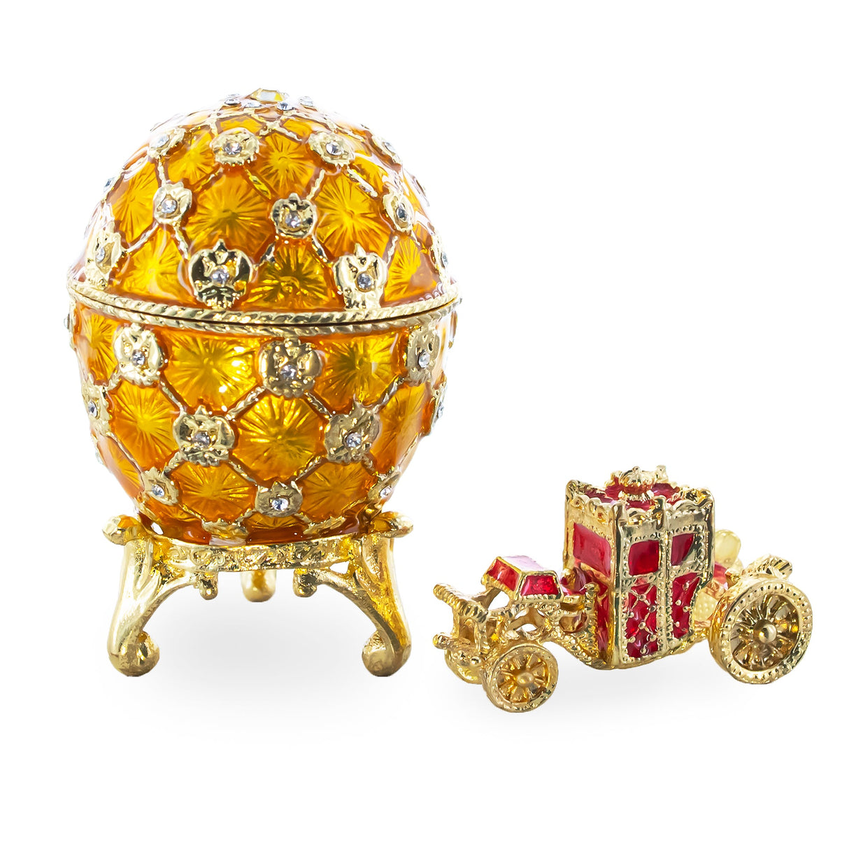 1897 Coronation Royal Imperial Easter Egg 2.5 Inches