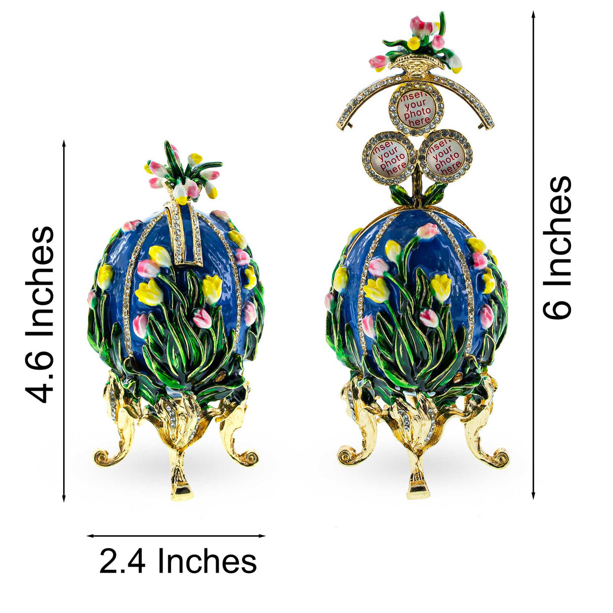1898 Lilies of the Valley Royal Imperial Easter Egg 4.75 Inches