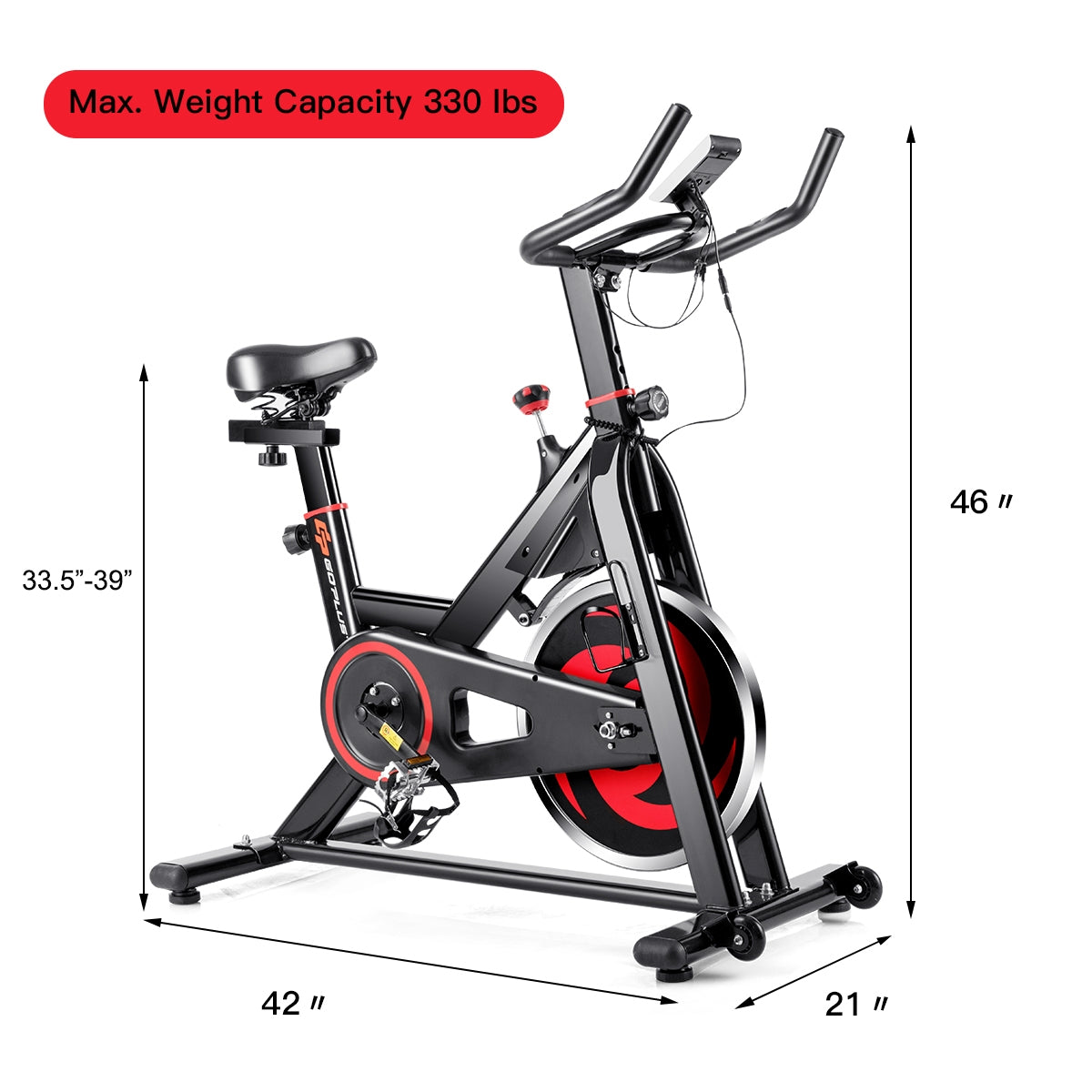 Bicicleta magnética de ejercicio aeróbico para fitness familiar de 30 libras