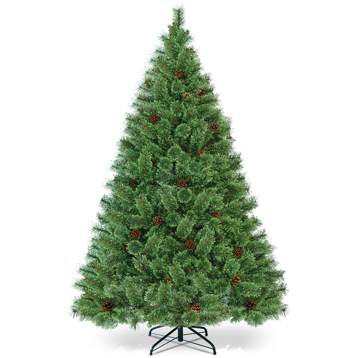 Pino artificial Carolina de PVC preiluminado de 6 pies con luces LED