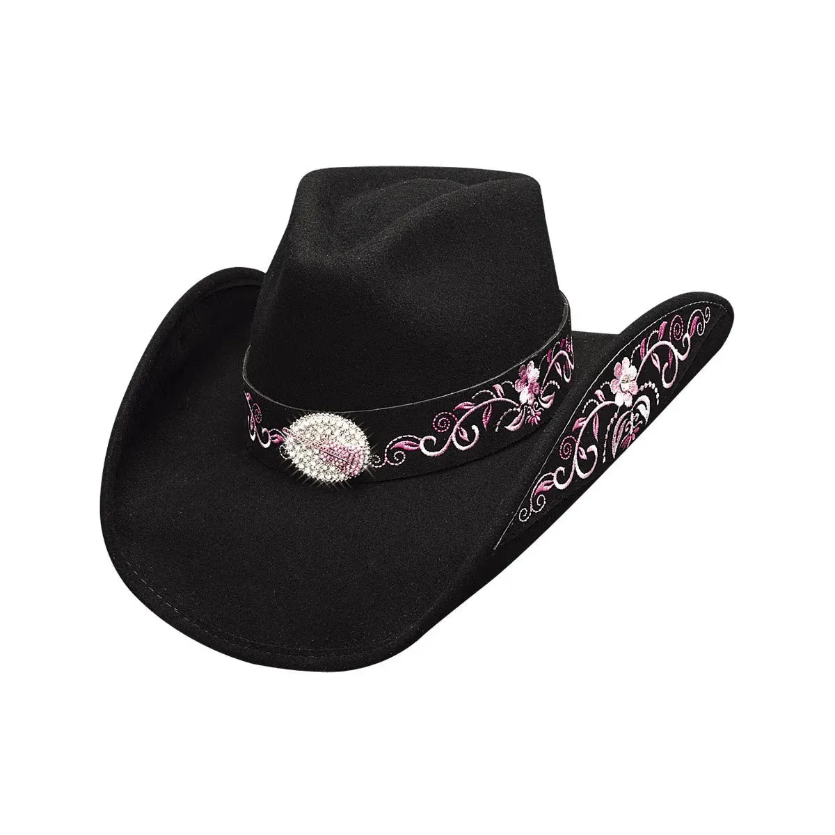 Sombrero vaquero de fieltro de lana "Bullhide Rockin' To The Beat"