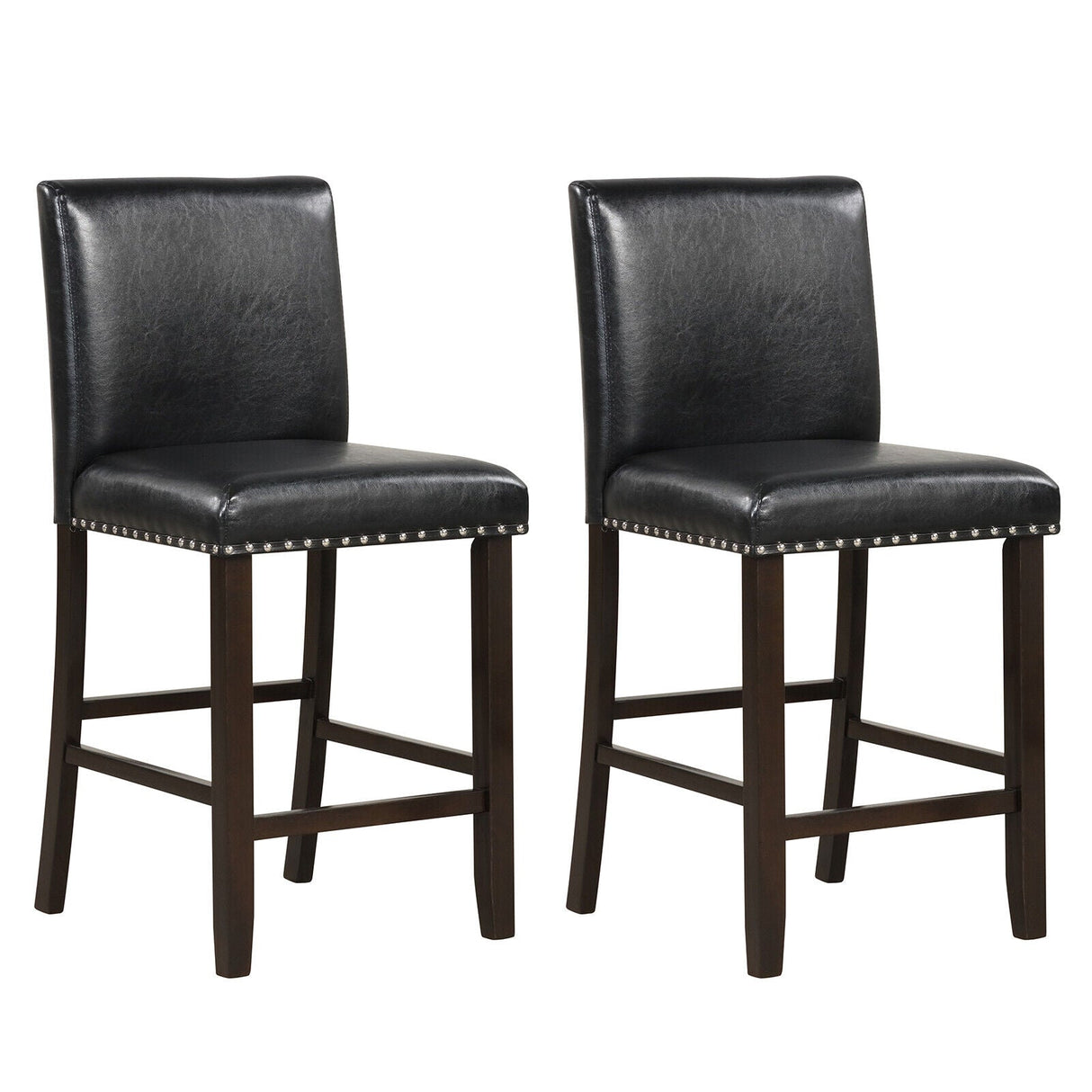 Juego de 2 taburetes de bar de lino con respaldo para isla de cocina