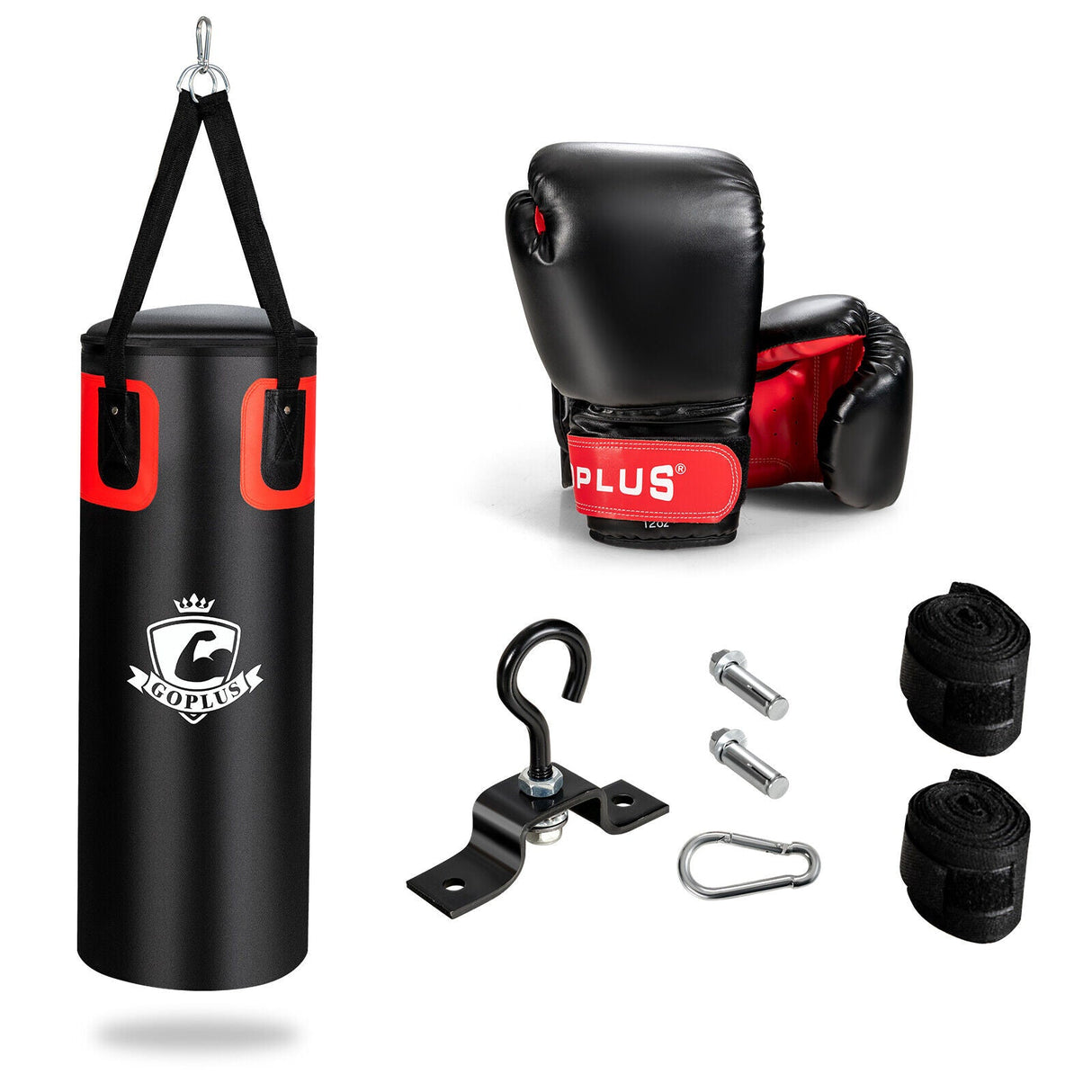 Set de saco de boxeo lleno