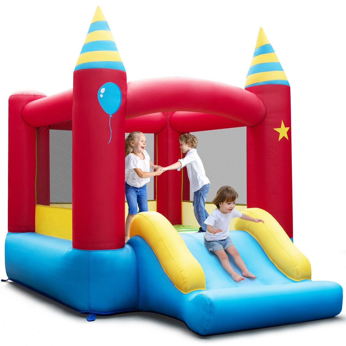 Castillo hinchable infantil sin ventilador