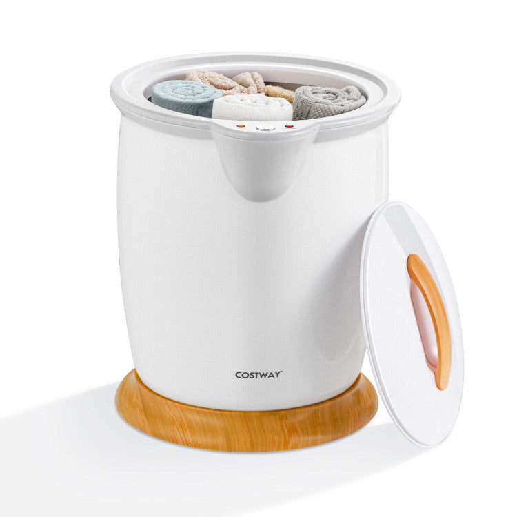 Calentador de toallas para baño tipo cubo con soporte para fragancias y apagado automático