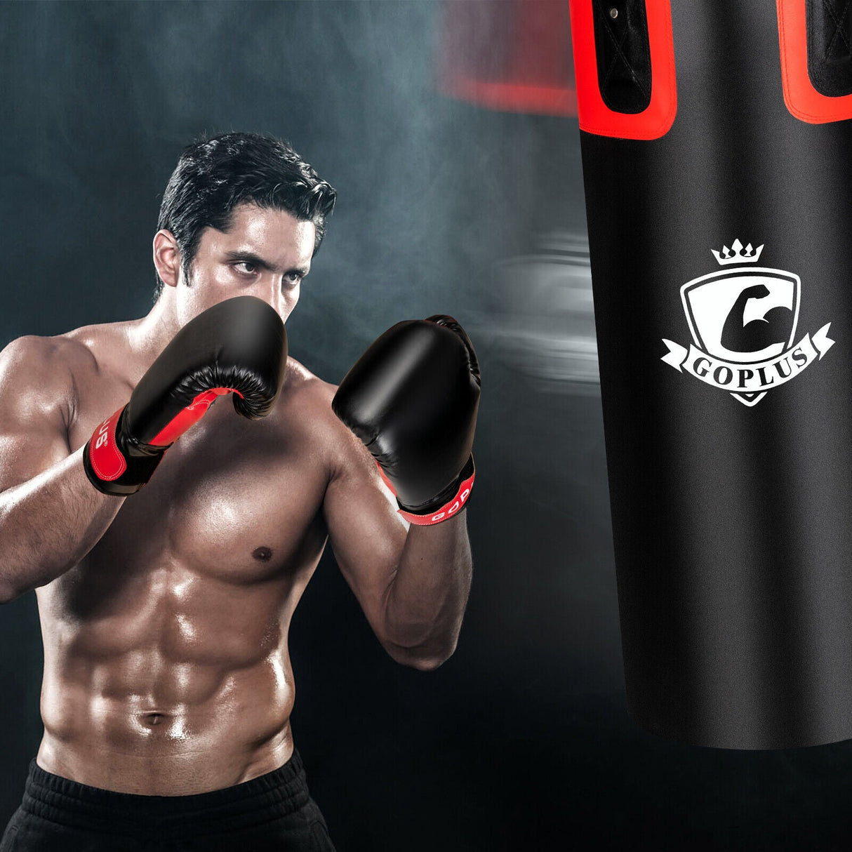 Set de saco de boxeo lleno