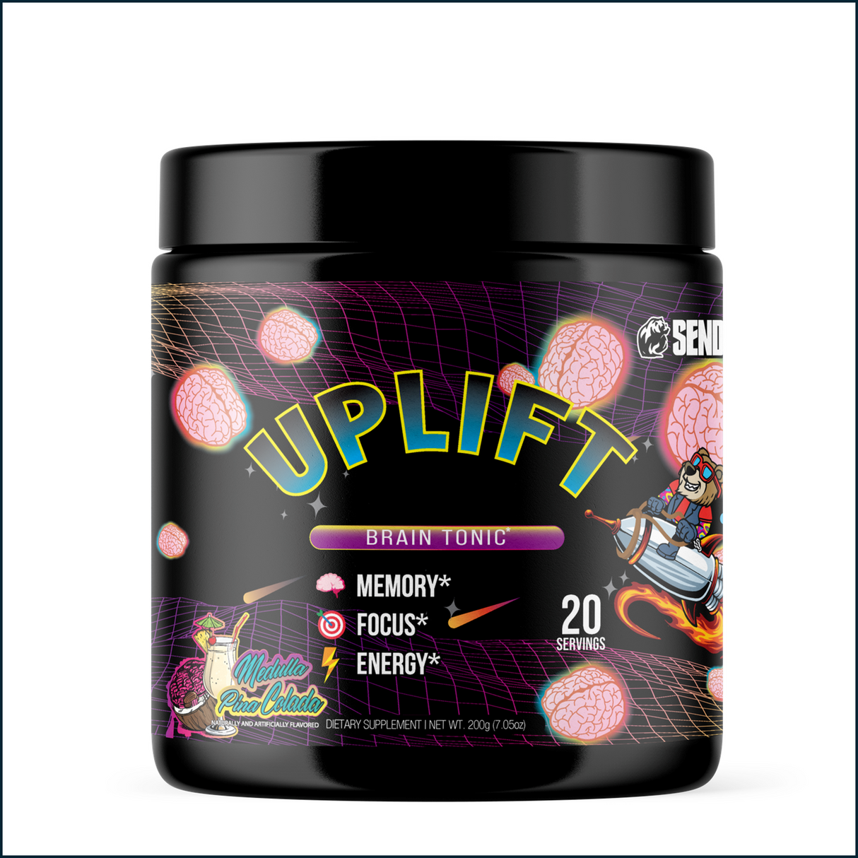 Sender Brand Uplift Powder, 20/40 Servings
