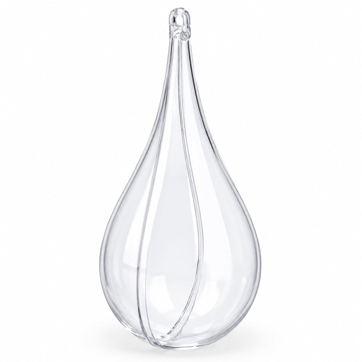 Set of 3 Clear Plastic Waterdrop Ornaments 4.3 Inches (109 mm)