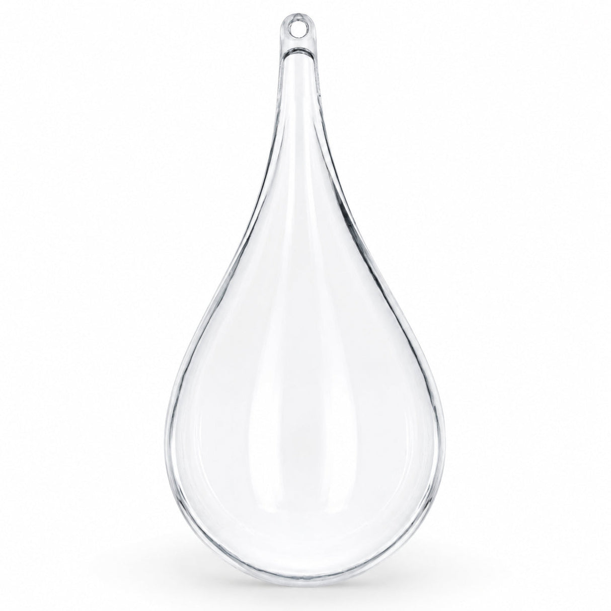 Set of 3 Clear Plastic Waterdrop Ornaments 4.3 Inches (109 mm)