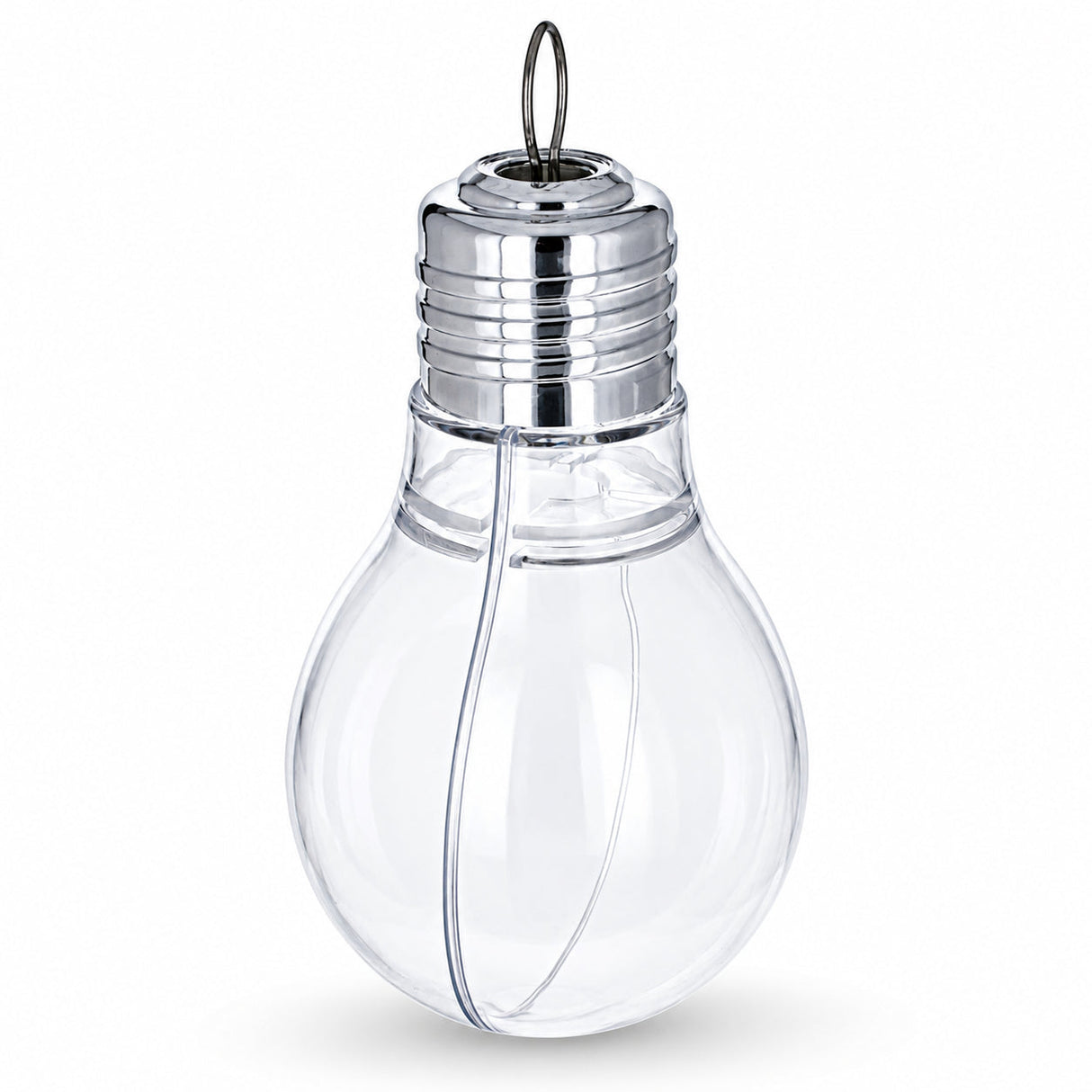 Clear Plastic Bulb Ornaments 5.25 Inches