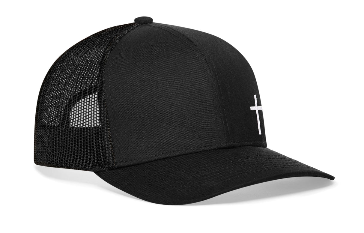 Side Cross Trucker Hat | Christian Snapback