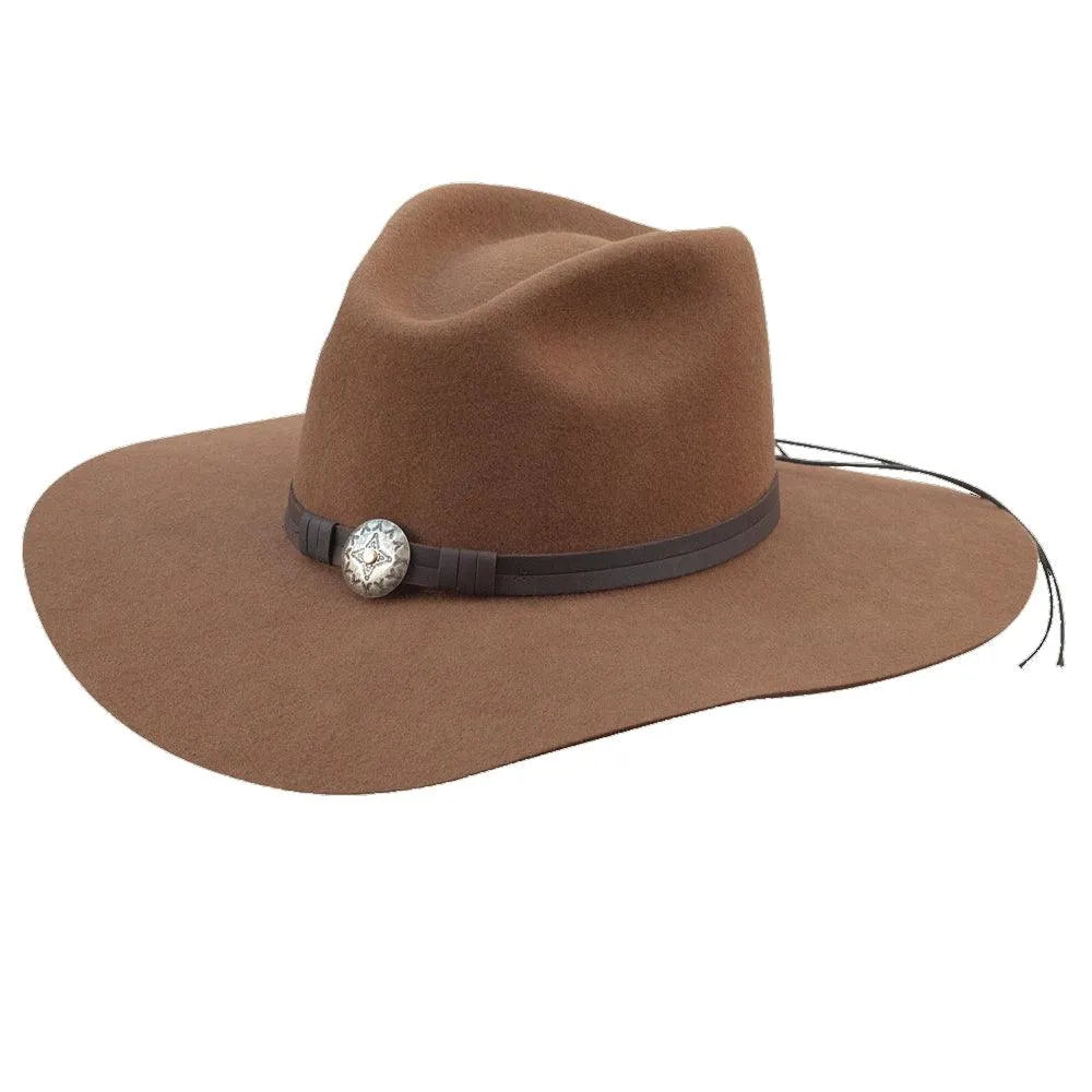 Sombrero de vaquera Silverado Scarlett de fieltro de lana flexible (Liquidación)